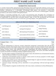 marketing manager resume sample & template