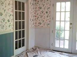 How To Paint Over Wallpaper Diy Renovation Painting Over Wallpaper Home Renovation