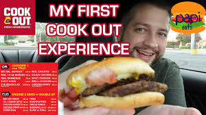 The cook out tray is a savior. Cook Out My First Experience Big Double Burger And More Review Youtube