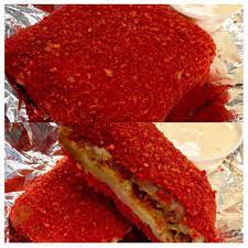 This Weeks Appetizer Special Flamin Hot Pizza Puff We Take And Par Cook The Pizza Puff To Cook The Exterior Dough And Then Cooking Recipes Cooking Recipes