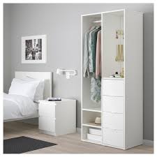 Sundlandet Armoire Ouverte Blanc 79x44x187 Cm Ikea Open Wardrobe Ikea Closet Decor