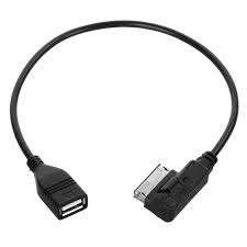 Music Interface Ami Mmi Aux To Usb Adapter Cable For Car Audio For Audi A3 A4 A5 A6 Q5 Vw 36cm Car Electronics Electronic Accessories Usb Adapter
