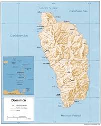 Please check with your local issuer for the delivery time in your country/territory. Map Of Dominica Relief Map Weltkarte Com Karten Und Stadtplane Der Welt