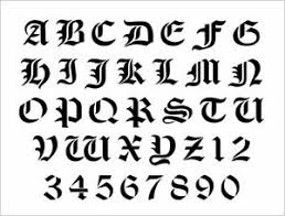 Stencil letters s printable free s stencils. Olde Time Alphabet Stencil 1 Inch Old English Gothic Font Set Letters Sheet S571 Ebay