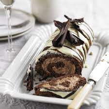 Triple Chocolate Swiss Roll Recipe Chocolate Roulade Chocolate Swiss Roll Desserts