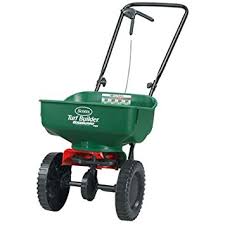 Scotts Turf Builder Edgeguard Mini Broadcast Spreader Settings Turf Builder Lawn Fertilizer Lawn Fertilizer Spreader