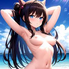 1girl Solo Hentai3d Naked Arms Behind Head Armpits Blue Eyes, 2180745466 -  AI Hentai