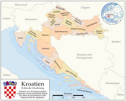 Kroatien auf der karte europas. Kroatien