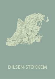 De stad telt ruim 20.000 inwoners. Dilsen Stokkem Olive Stadskaart Poster Kunst In Kaart