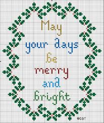 There's just something about cross stitch and christmas that goes together. Free Merry And Bright Christmas Cross Stitch Pattern Christmas Cross Stitch Cross Stitch Patterns Christmas Xmas Cross Stitch