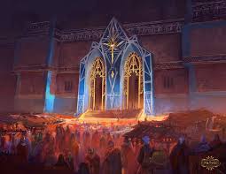 Entrance And Bazaar To Nethandre Star Kingdom Worldbuilding Worldbuilding Fantasy Art Landscapes Fantasy Star