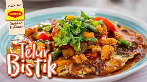 Isi ayam potong halus/dadu kecil2. Telur Bistik Youtube