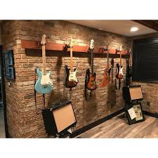 Urestone Weathered Orange 24 In X 46 3 8 In Faux Used Brick Panel 4 Pack Ul2600pk 80 The Home Depot In 2021 Music Room Design Home Studio Music Brick Paneling