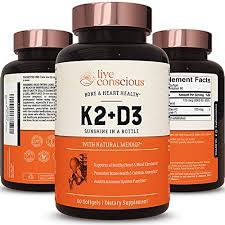 Many now supplement with d3 freely looking for the benefits. Vitamin K2 Mk7 With D3 Supplement By Livewell Bone Heart Health Support Patented Vitamin K Vitamin D3 5000 Iu 60 Capsules Pricepulse