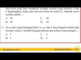 Uji kompetensi 4 matematika kelas 9 halaman 265. Uji Kompetensi 9 Matematika Kelas 8 Semester 2 Enak