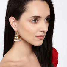 Buy Fida Ethnic Indian Traditional Gold Jhumka Earrings For  Women(OSXXPDJE80) Online