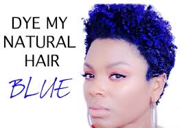Natural Hair How I Dye Blue Hair Natural Hair Styles Dyed Natural Hair Natural Hair Color