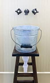 galvanized tub sink