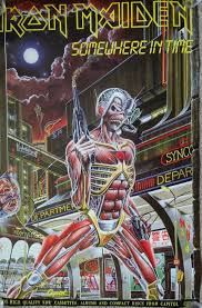 Original Vintage Iron Maiden Somewhere In Time Poster 1986 24x36 Posteres De Rock Poster Mpb