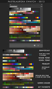 Photoshop's swatches menu is also great if you want to create rainbow color schemes, can't decide on colors or want to create a new color collection and need some inspiration on what colors to pair. My Colour Swatch By Pearlpencil On Deviantart