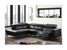 Durch die manuell verstellbaren kopfteile und die praktische relaxfunktion. Ecksofa Leder Mit Relaxfunktion Breyt Schwarz Ecke Links