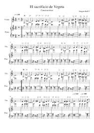 ¿qué te parece esta canción? Cancion Triste De Dbz Sheet Music For Piano Violin Solo Musescore Com