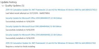 By matt hanson 19 august 2020 updating drivers gets easier a new windows 10 update looks set to bring back one of wi. Cumulative Update 2910 Kb4522742 Will Not Install Microsoft Community
