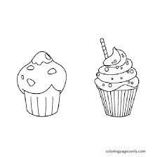 Coloring pages beautiful cupcake coloring pages cupcakes free. Muffin And Cupcake Coloring Pages Cupcake Coloring Pages Coloring Pages For Kids And Adults
