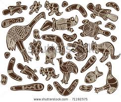Animals Aboriginal Australian Style Drawings By Lavitrei Via Shutterstock Aboriginal Art Animals Aboriginal Art Australian Aboriginal Art Symbols