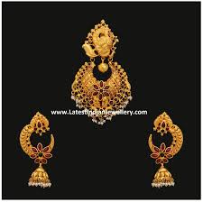 Peacock Chandbali Pendant Latest Indian Jewellery Designs How to make quilled chandbali earrings/paper quilling chandbali earring tutorial by quilling videos. peacock chandbali pendant latest