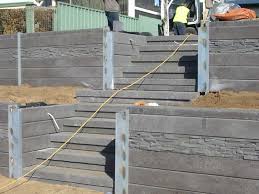 Blackwood Steps Concrete Steps Outback Sleepers Adelaide Concrete Retaining Walls Concrete Sleeper Retaining Walls Sleeper Retaining Wall