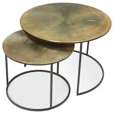 Find amazing deals on nesting coffee table from several brands all in one place. Riverside Furniture Portia Nesting Coffee Tables With Aluminum Wrapped Tops Belfort Furniture Cocktail Coffee Tables