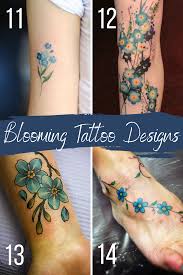Forget me not flower color meanings the armenian genocide forget me not, which symbolizes the millions of people killed during the early 1900s, is designed with purple petals. Stunning Forget Me Not Flower Tattoos Tattooglee