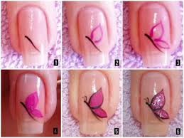 Wonderful Diy Beautiful Butterfly Nail Art Butterfly Nail Art Nail Art For Beginners Diy Nail Art Tutorial