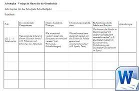 Beispielsätze und muster bewerbungsschreiben für die ausbildung zur. Arbeitsplan Vorlage Vorlagen Gratis