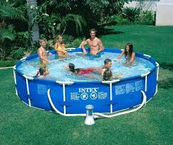Intex 12 X 30 Metal Frame Pool W Cartridge Filter Pump Inflatable Swimming Pool Intex Inflatable Pool