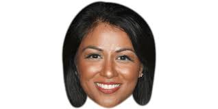 Karen David Maske aus Karton