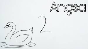 Cara Menggambar Angsa Dari Angka 2 How To Turn Words Into A Cartoon Youtube