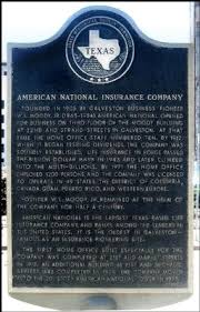 That's where renters american national insurance company was founded in 1905 by galveston businessman. American National Insurance Company Historical Marker