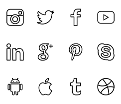 Social Media Icons In 2020 Social Media Icons Snapchat Logo Social Media Icons Vector