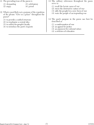 2010 english language arts tests standard and performance indicator map with answer key grade 7 question type points standard performance. English Regents June 2017 Answers