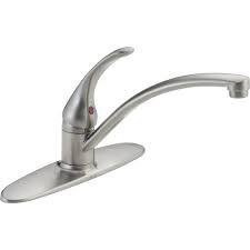 Use it for lever handle with stainless steel #70 ball. Delta Single Handle High Arc Kitchen Faucet In Stainless Steel The Home Depot Canada