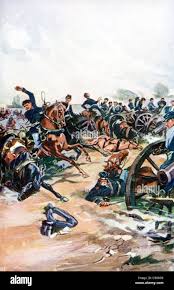 The Battle of Gettysburg, a major battle of the American Revolution, was  fought July 1-3, 1863, at Gettysburg, Pennsylvania Stock Photo