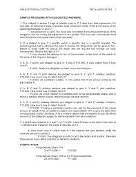 Legal definition for solidary obligation: Sample Problems With Suggested Answers