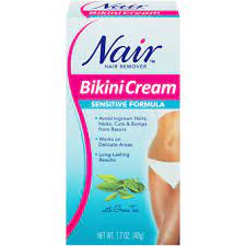 › shaving, waxing & beard care. Buy Nair Hair Remover Bikini Cream Sensitive Formula 1 7oz Online In Vietnam 10794879