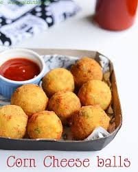 Corn Cheese Balls Recipe Easy Starter Recipe Raks Kitchen Recipe Cheese Corn Balls Recipe Corn Cheese Cheese Ball Recipes