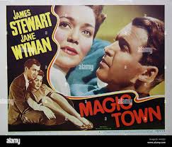 MAGIC TOWN 1947 Robert Riskin film with Jane Wyman and James Stewart Stock  Photo