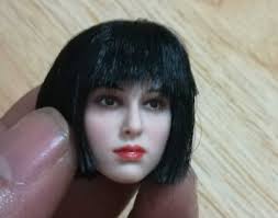 Makeup for pale skin blue eyes black hair. 1 6 Female Head Pale Skin Short Black Hair Natalie Portman Sculpt Carved Model 47 93 Picclick