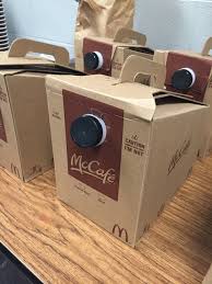 Those things are all included in the price of the traveler. Mcdonald S Premium Boxed Coffee Serve A Crowd