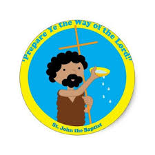 St John The Baptist Classic Round Sticker Zazzle Com John The Baptist Cartoon Artwork Baptists